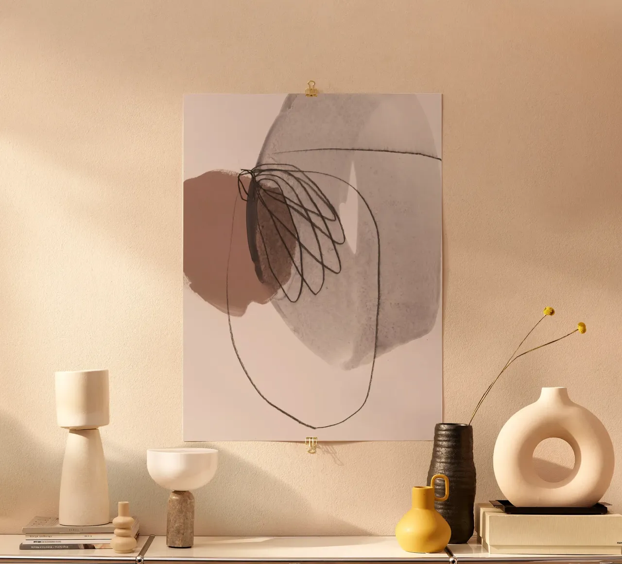 line and shape abstract 3 Poster von IRIS LEHNHARDT FINE ART