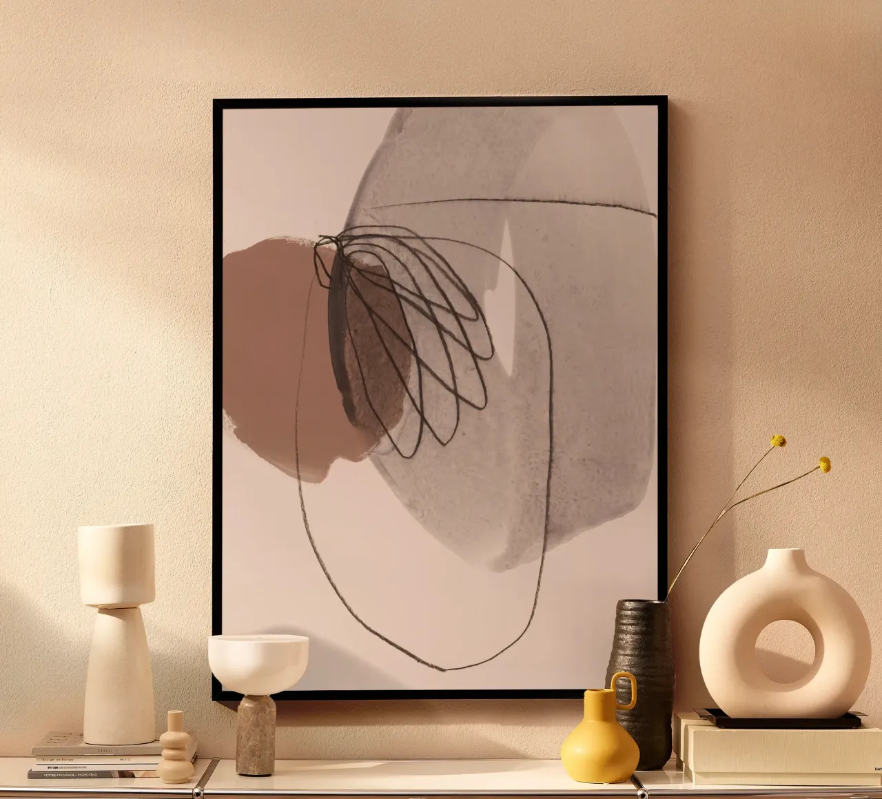 line and shape abstract 3 Poster von IRIS LEHNHARDT FINE ART