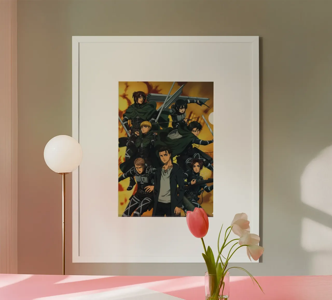 Levi Captain Cool AOT Essential poster con telaio in plastica da mannys_artt