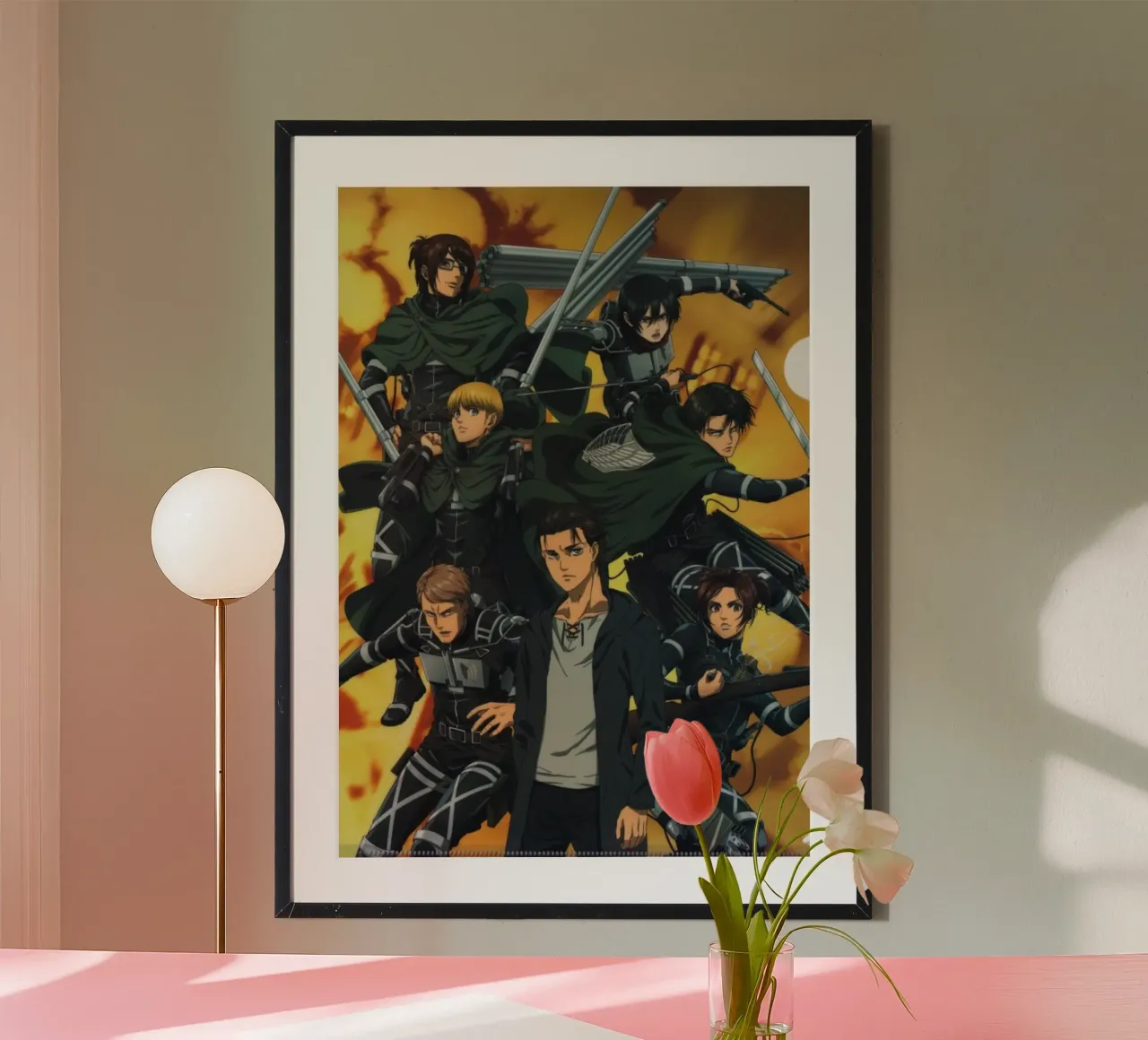 Levi Captain Cool AOT Essential poster con telaio in plastica da mannys_artt
