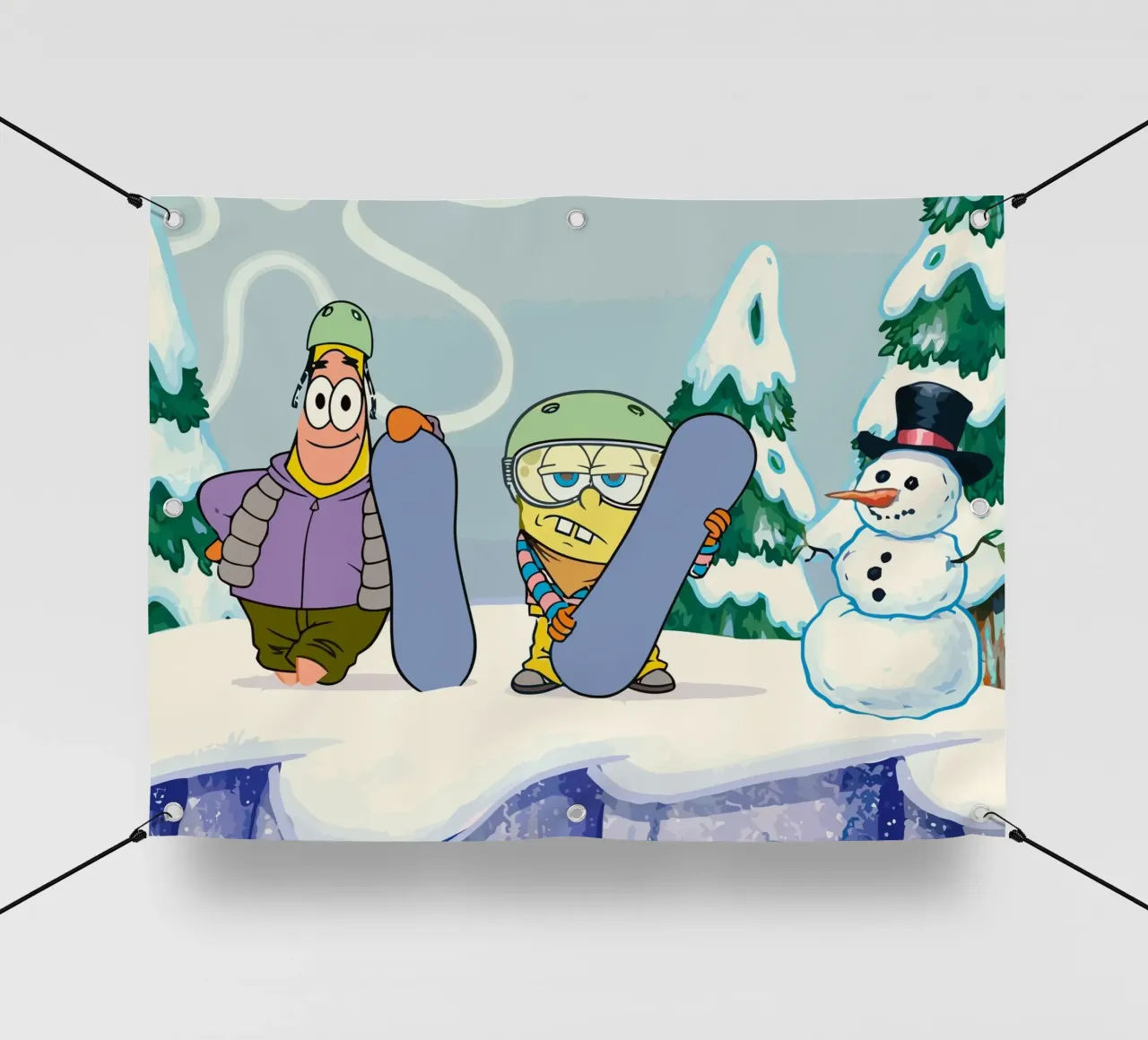 Spongebob and Patrick playing sky telo in pvc da Dumery Art