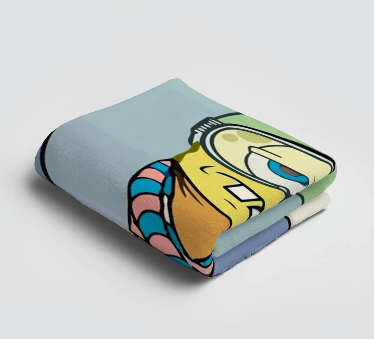 Spongebob and Patrick playing sky towel by Dumery Art