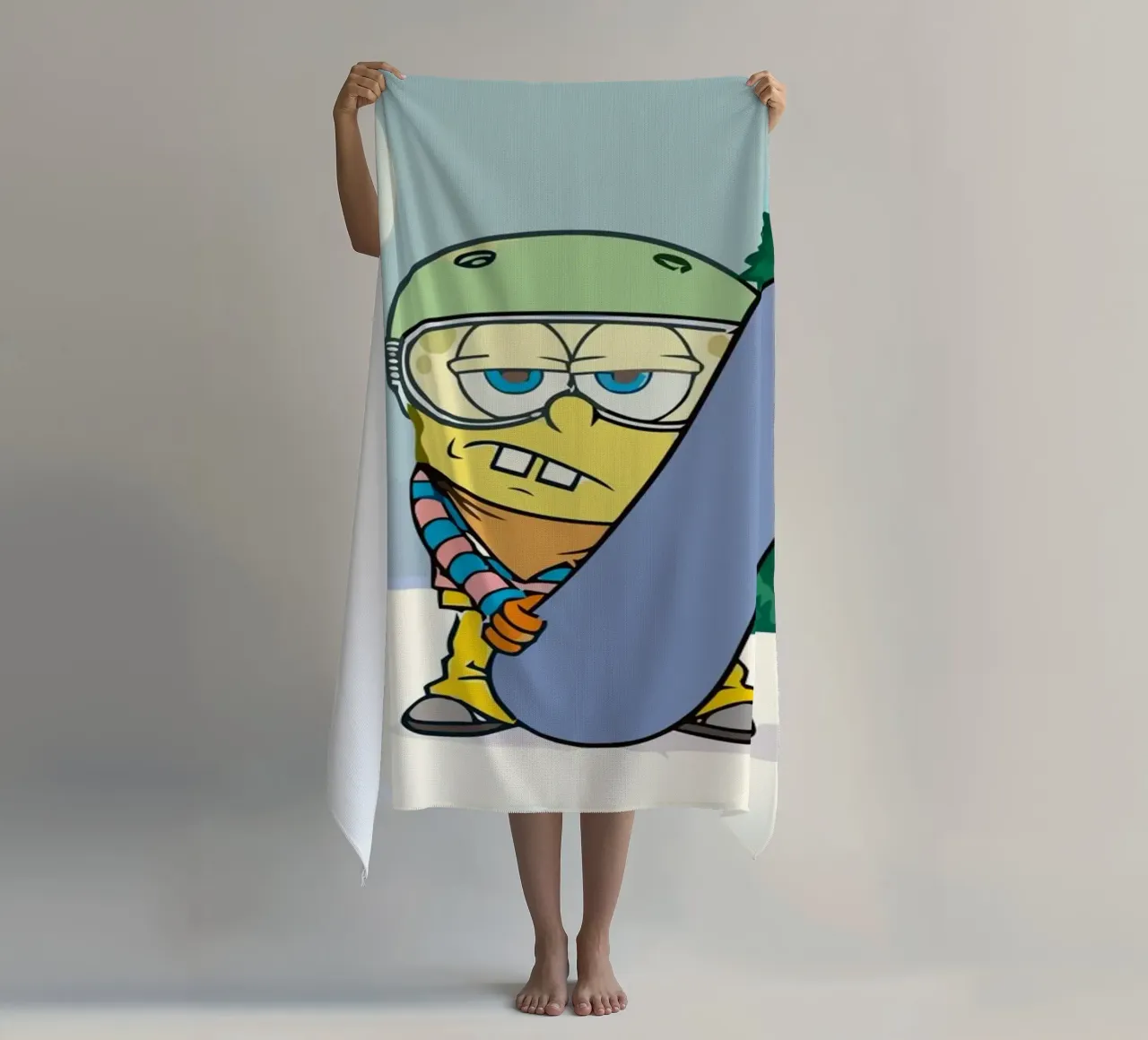 Spongebob and Patrick playing sky telo mare da Dumery Art