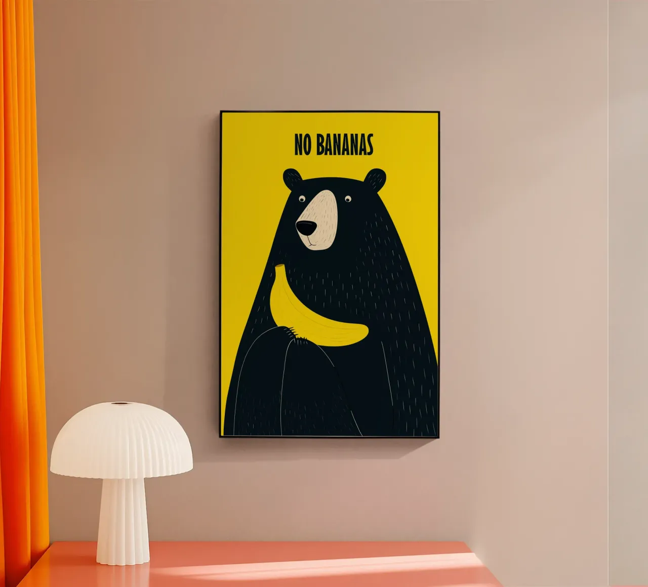 No Bananas | Ours avec banane plexiglas de Autofocus