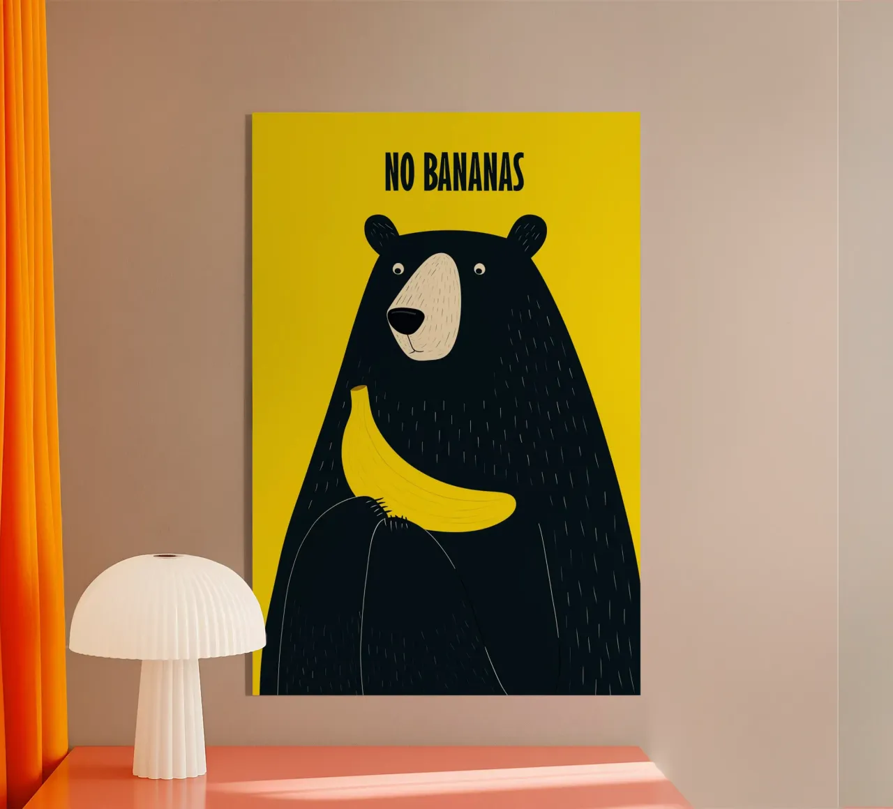 No Bananas | Ours avec banane plexiglas de Autofocus