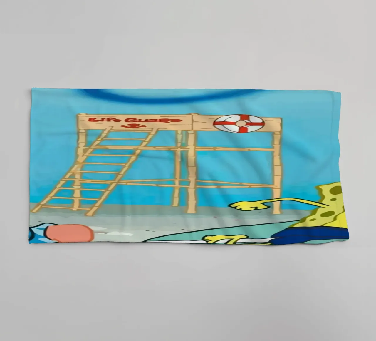 Spongebob and Patrick go surfing serviette de bain de Dumery Art