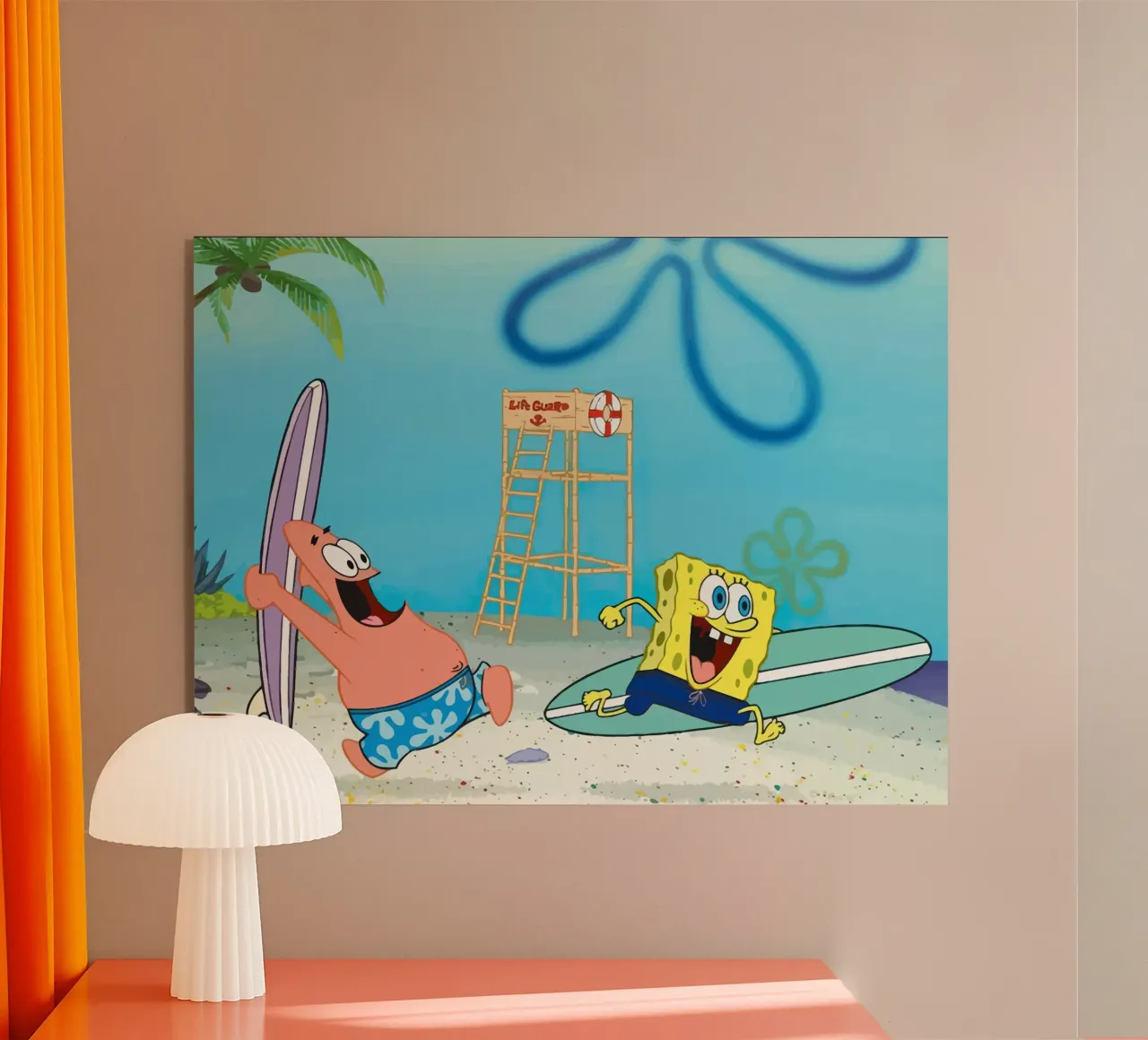 Spongebob and Patrick go surfing plexiglass da Dumery Art