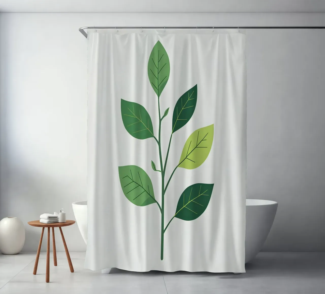 Einfacher Zweig Duschvorhang von Botanical Gallery