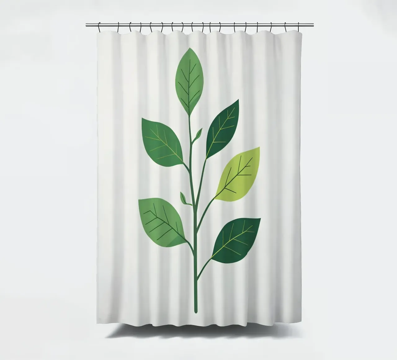Einfacher Zweig Duschvorhang von Botanical Gallery