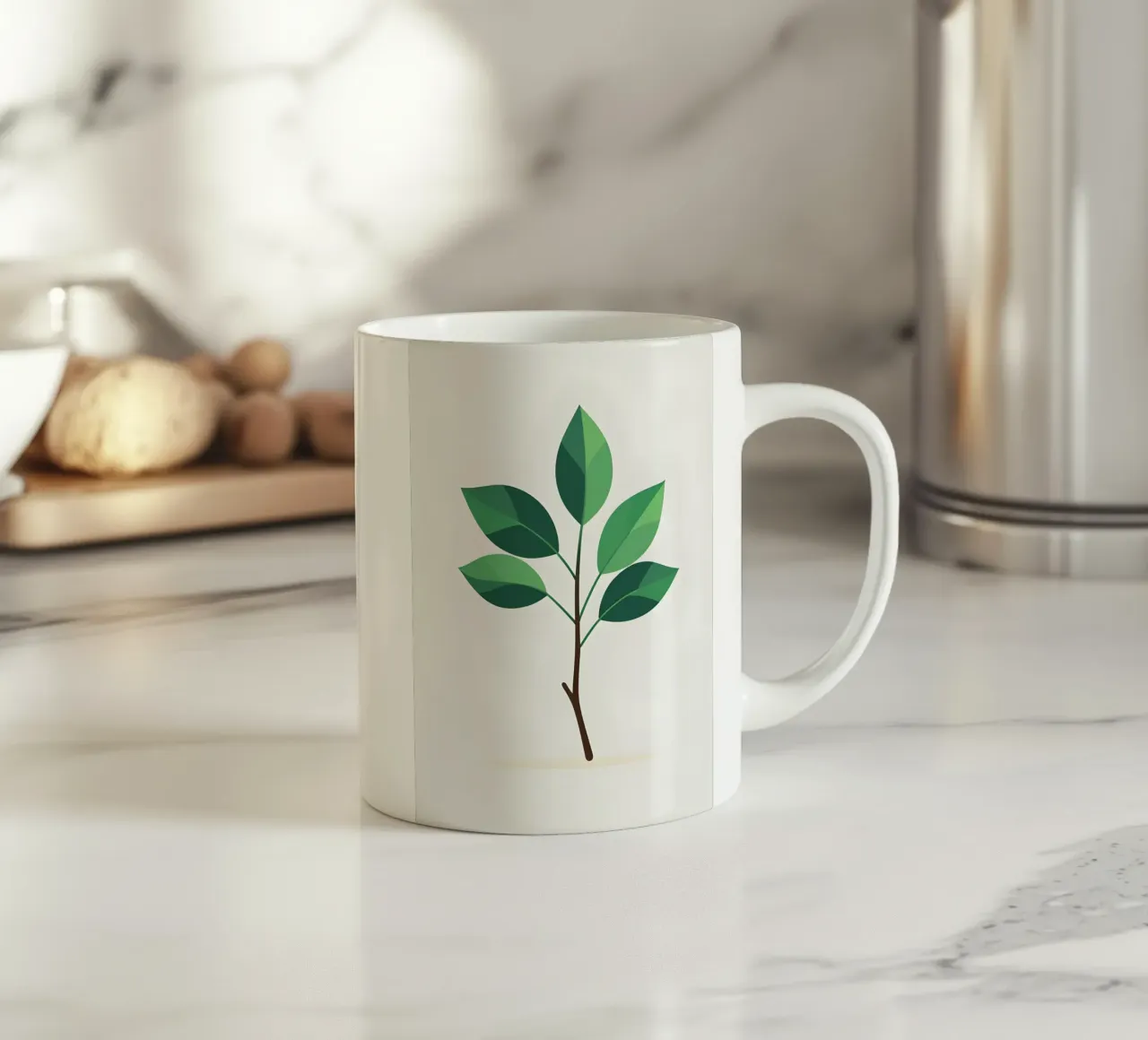 Ramo semplice tazza in ceramica da Botanical Gallery