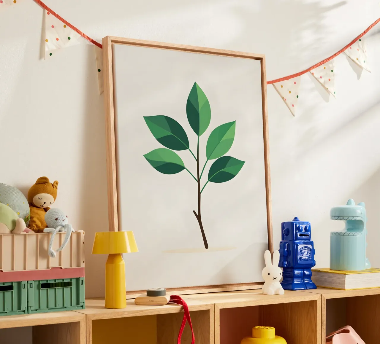 Simple branch canvas with Floater frame by botanical