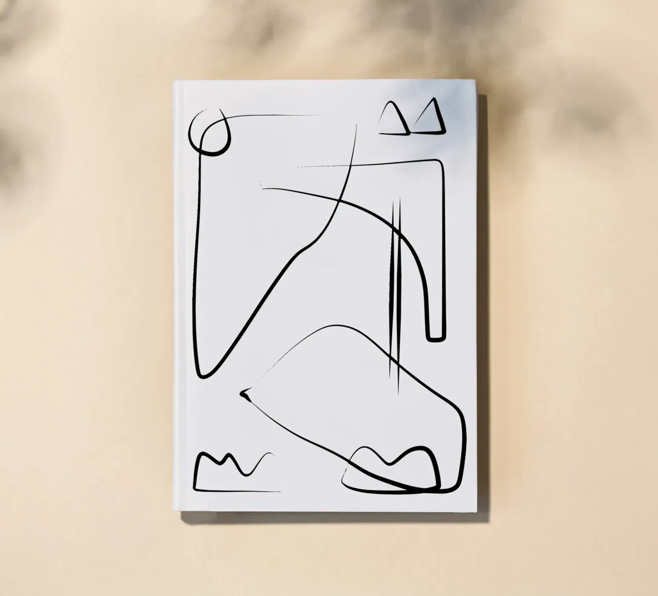 Ink line art abstract notebook by Little Dean