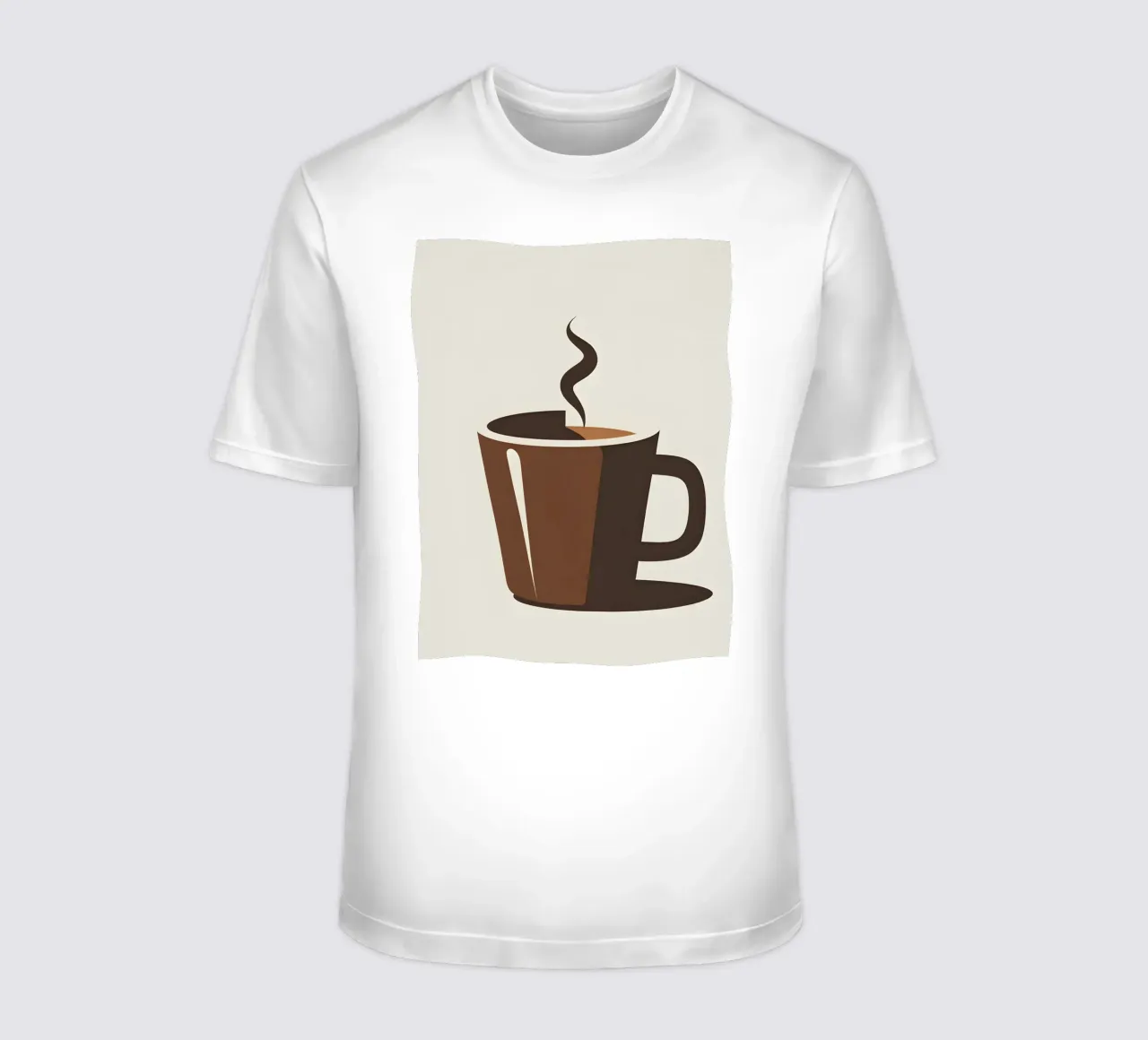 Sagoma di una tazza di caffè t-shirt da LIFESTYLE OBJECTS