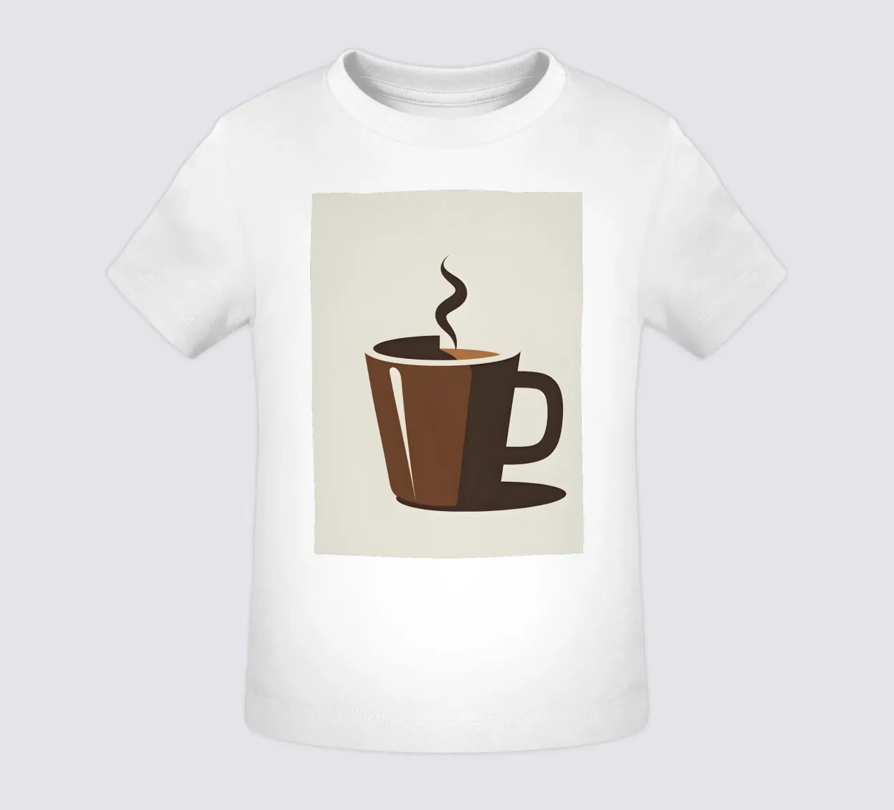 Sagoma di una tazza di caffè maglietta neonato da LIFESTYLE OBJECTS