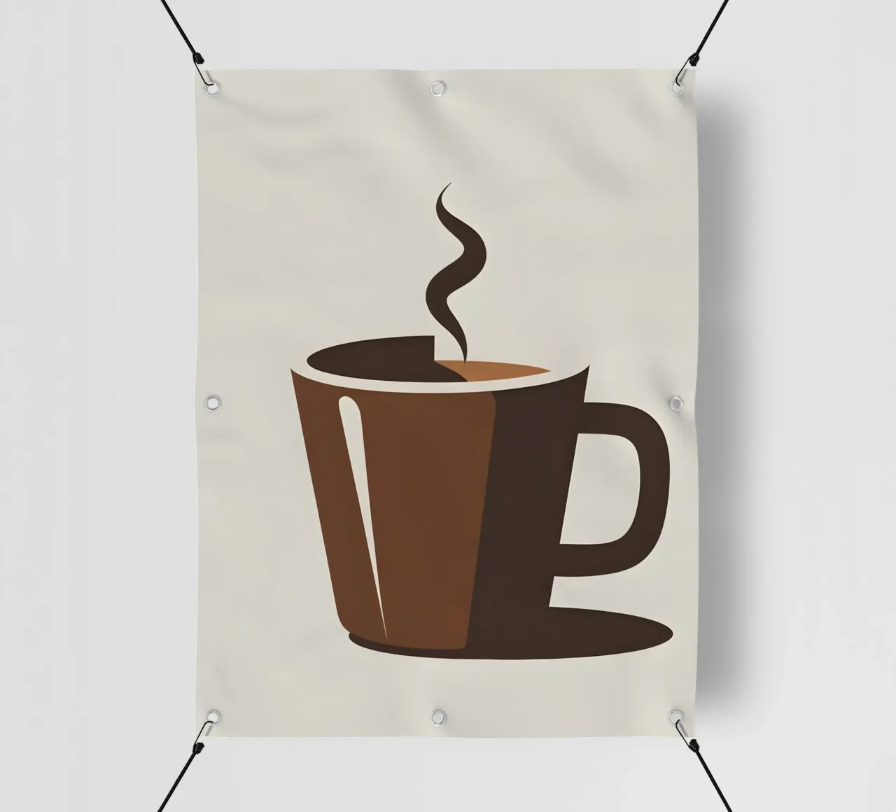 Sagoma di una tazza di caffè telo in pvc da LIFESTYLE OBJECTS