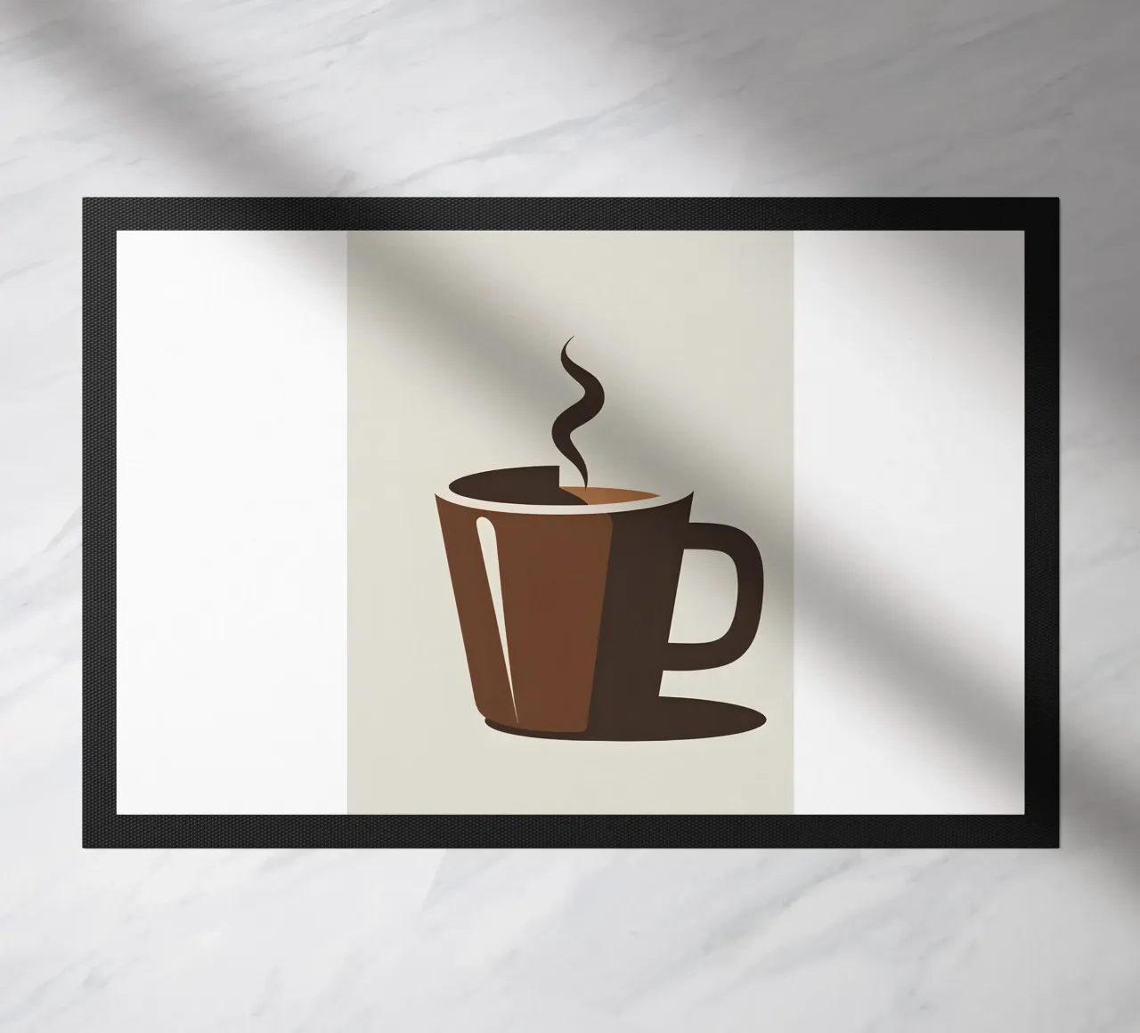 Sagoma di una tazza di caffè zerbino da LIFESTYLE OBJECTS