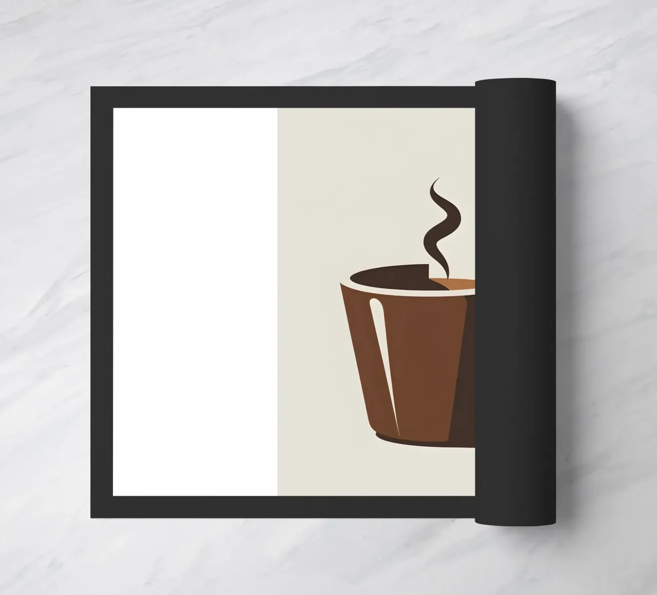 Sagoma di una tazza di caffè zerbino da LIFESTYLE OBJECTS