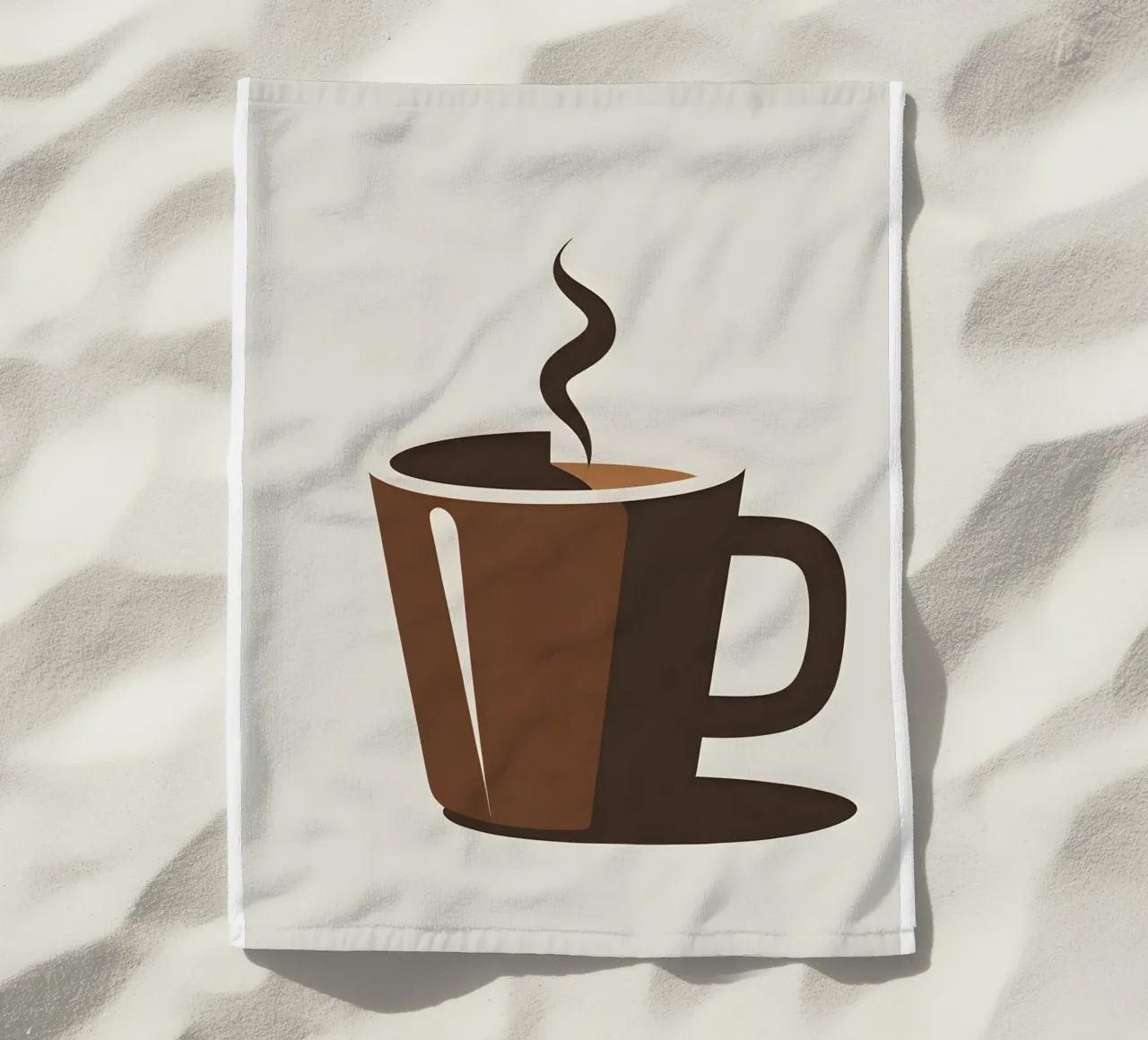 Sagoma di una tazza di caffè telo mare da LIFESTYLE OBJECTS