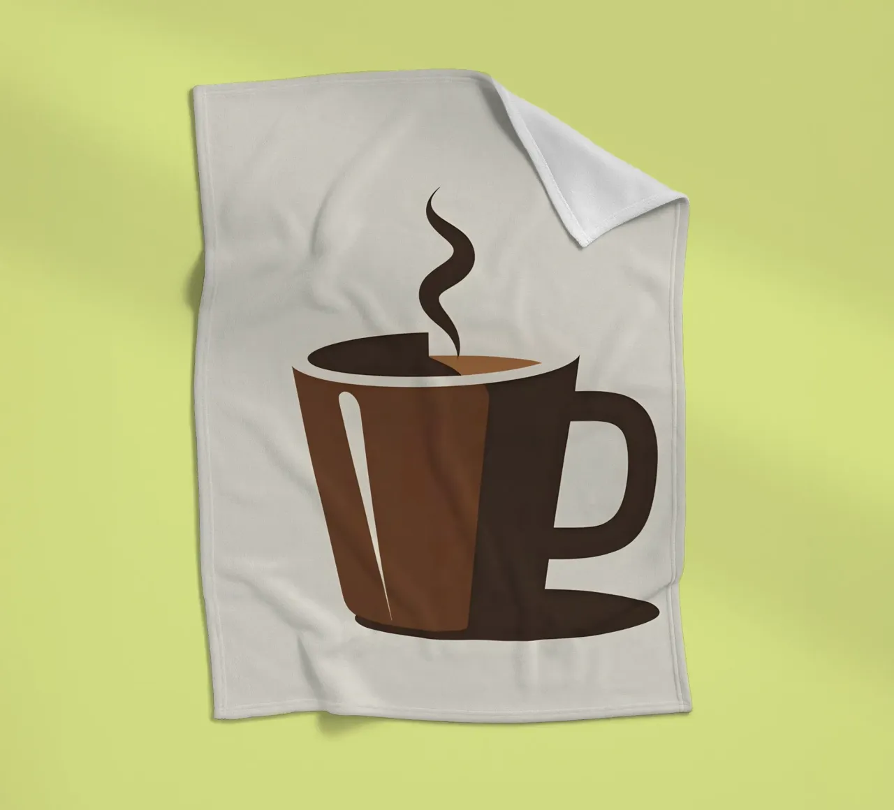 Sagoma di una tazza di caffè coperta in pile da LIFESTYLE OBJECTS