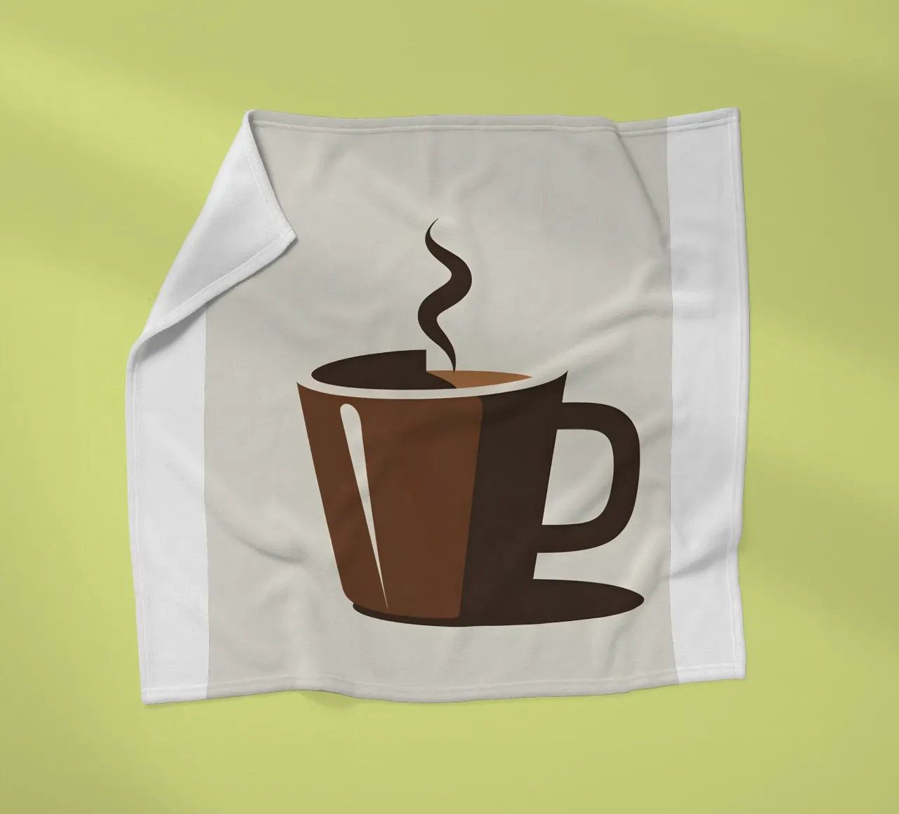 Sagoma di una tazza di caffè coperta in pile da LIFESTYLE OBJECTS
