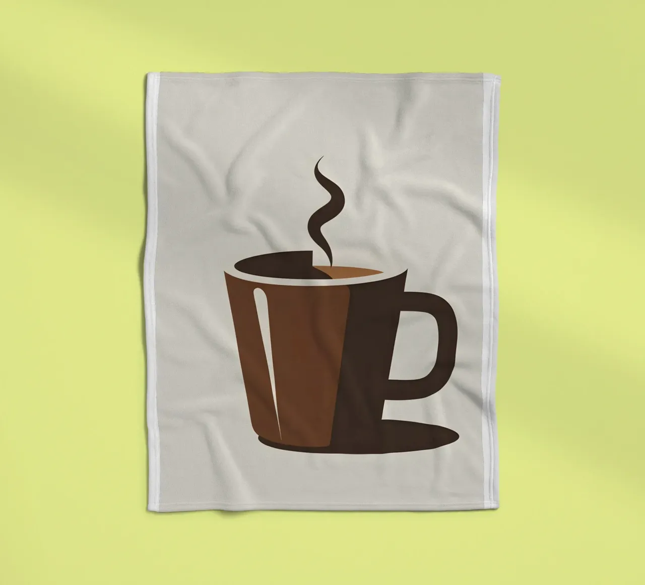 Sagoma di una tazza di caffè coperta in pile da LIFESTYLE OBJECTS
