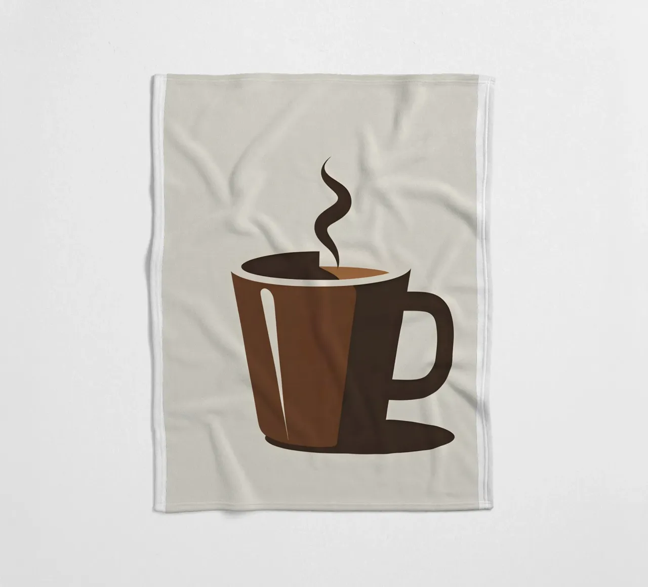 Sagoma di una tazza di caffè coperta in pile da LIFESTYLE OBJECTS