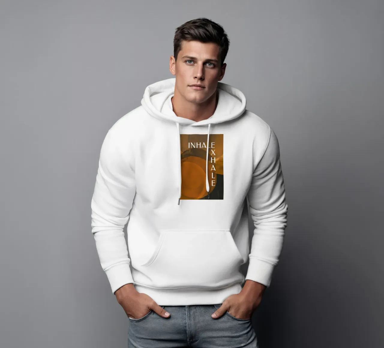 Abstract Paint Circle Brushes - Inhale Exhale felpa con cappuccio da pierosvisuals