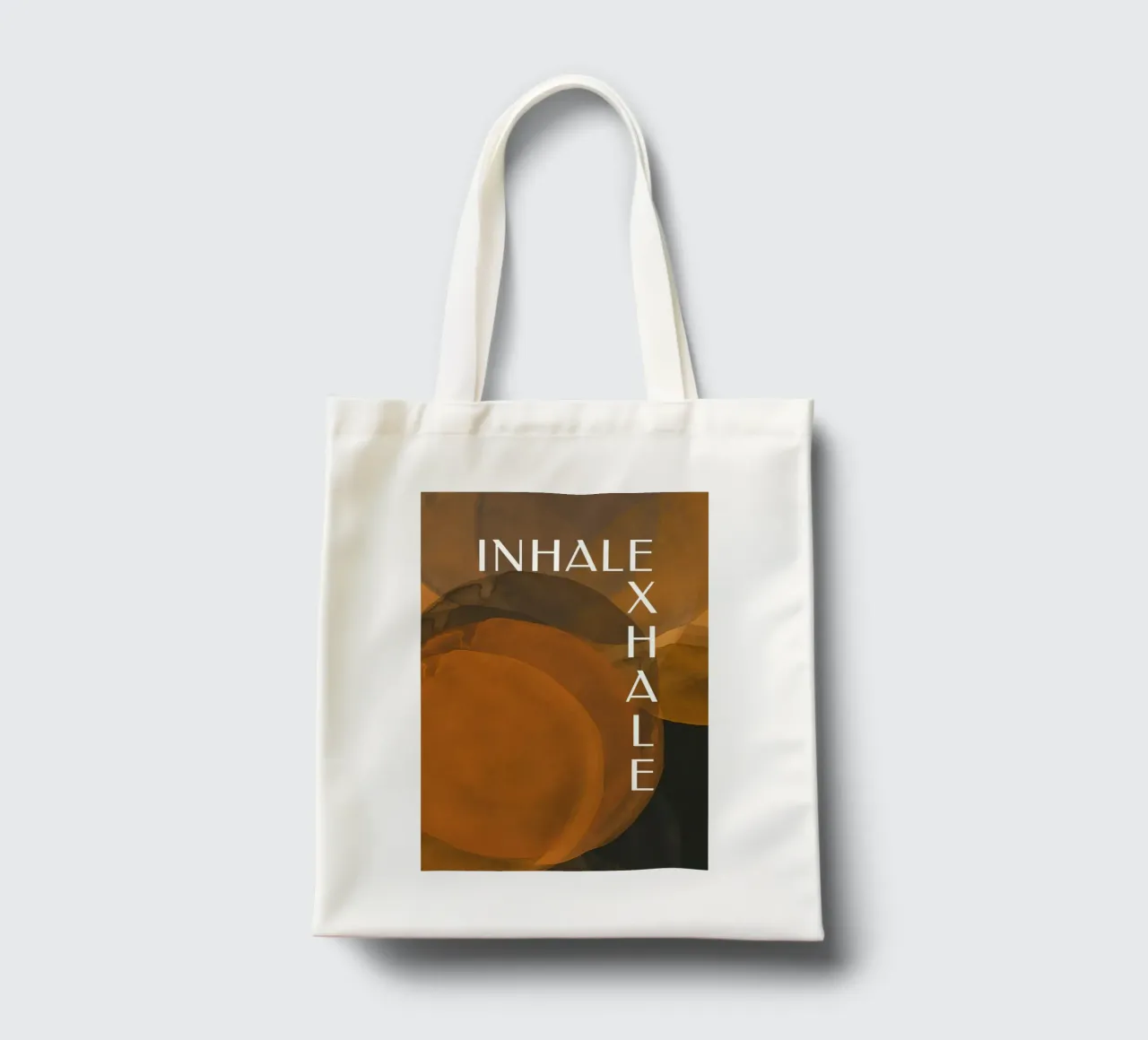 Abstract Paint Circle Brushes - Inhale Exhale borsa in juta da pierosvisuals