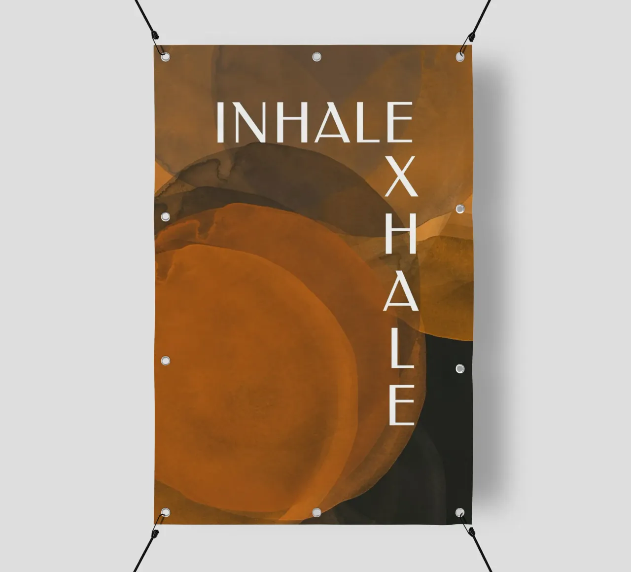 Abstract Paint Circle Brushes - Inhale Exhale telo in pvc da pierosvisuals