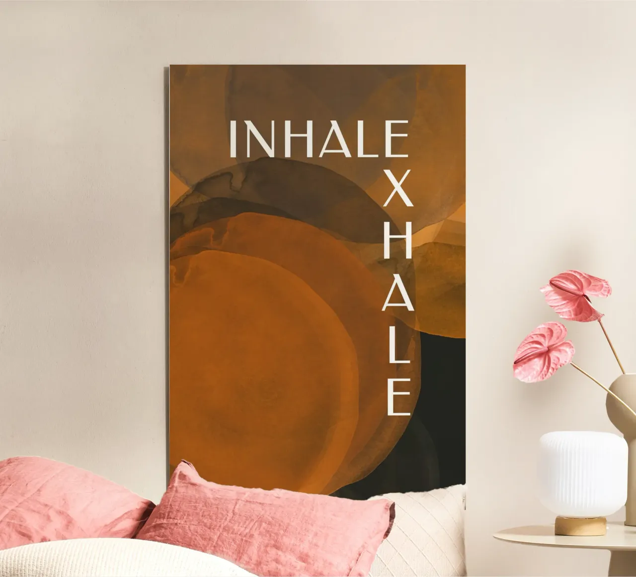 Abstract Paint Circle Brushes - Inhale Exhale alluminio dibond da pierosvisuals