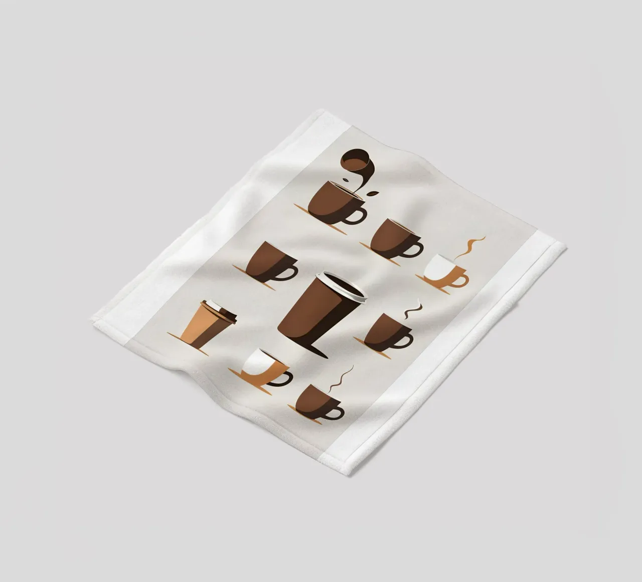 Sagoma di una tazza di caffè coperta in pile da LIFESTYLE OBJECTS