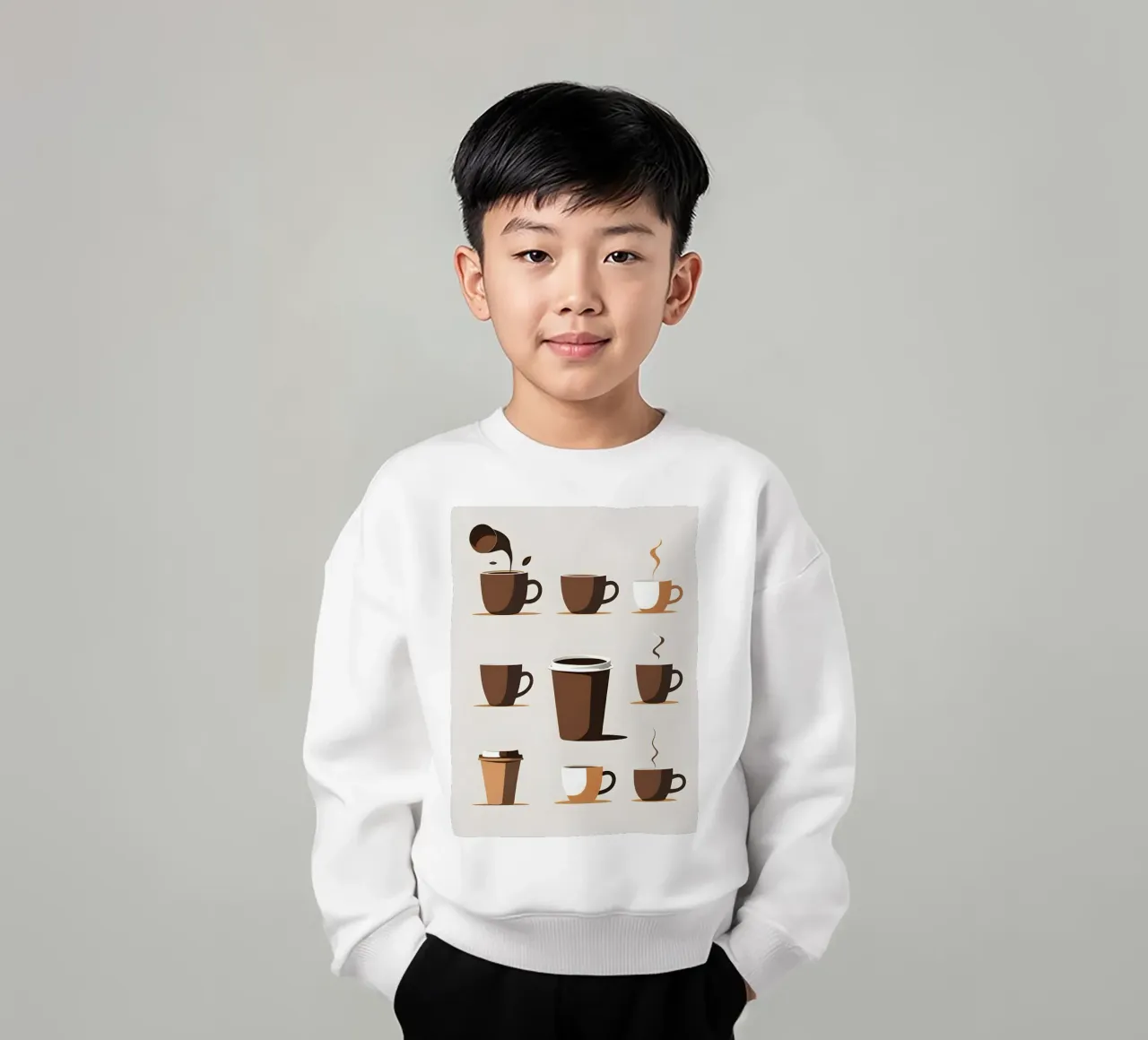 Sagoma di una tazza di caffè felpa bambino da LIFESTYLE OBJECTS