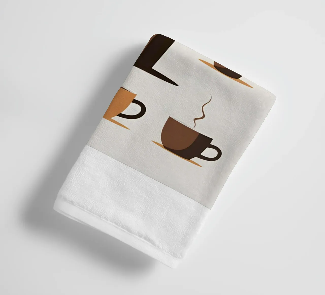 Sagoma di una tazza di caffè asciugamano da bagno da LIFESTYLE OBJECTS
