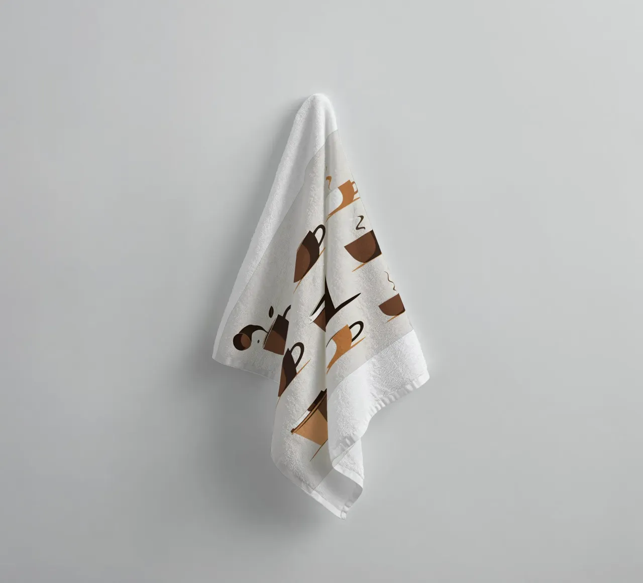 Sagoma di una tazza di caffè asciugamano da bagno da LIFESTYLE OBJECTS