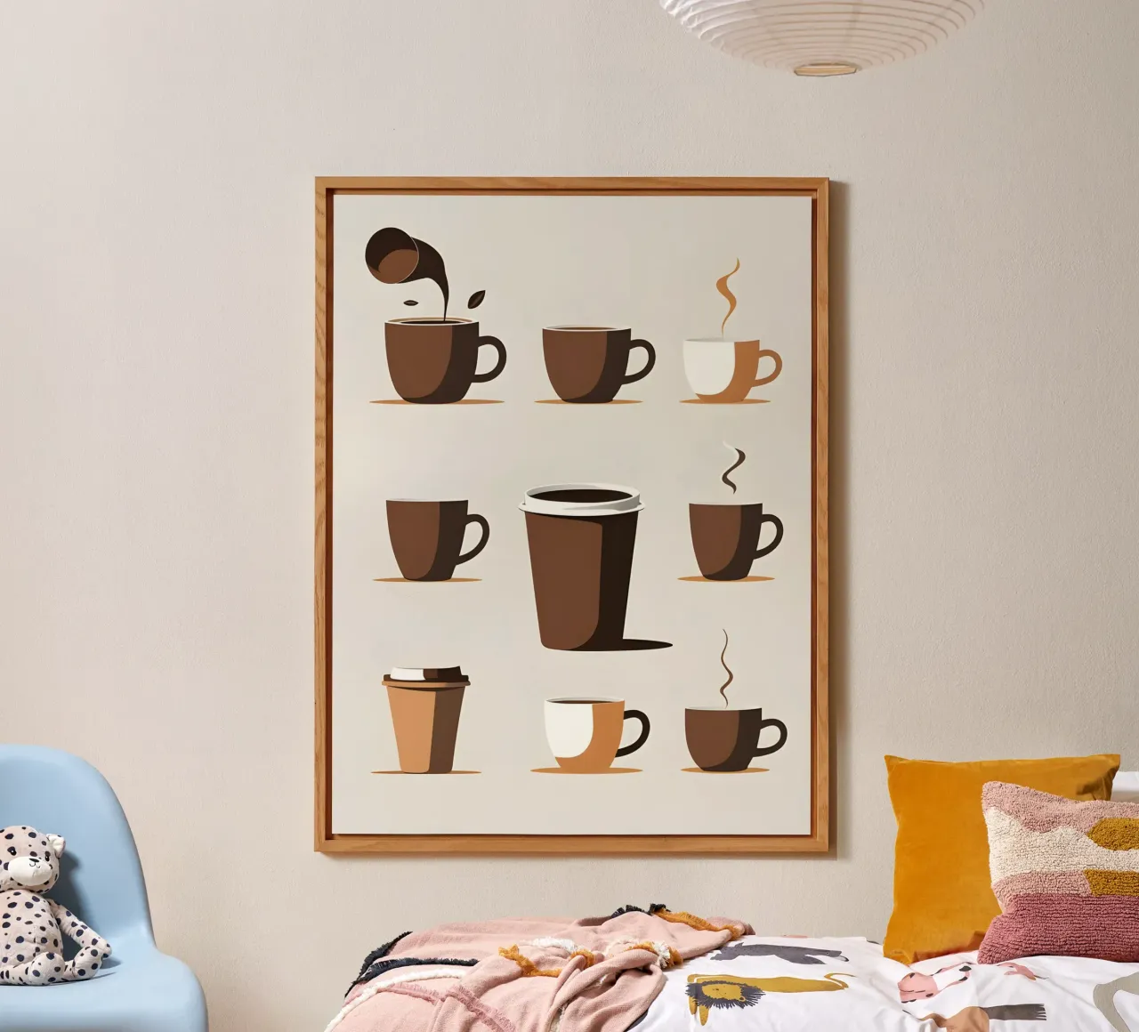 Sagoma di una tazza di caffè alluminio dibond da LIFESTYLE OBJECTS