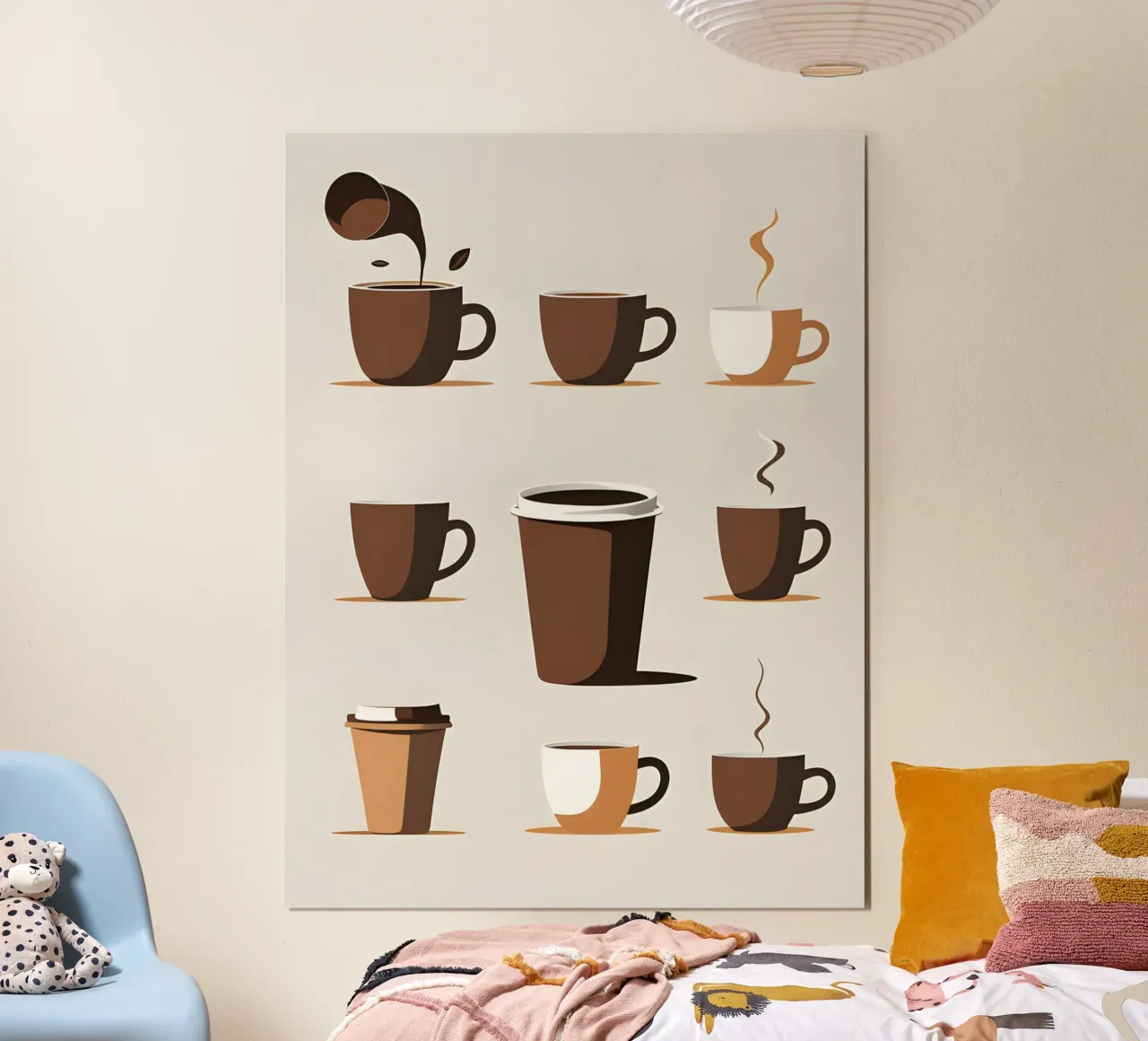 Sagoma di una tazza di caffè poster da LIFESTYLE OBJECTS