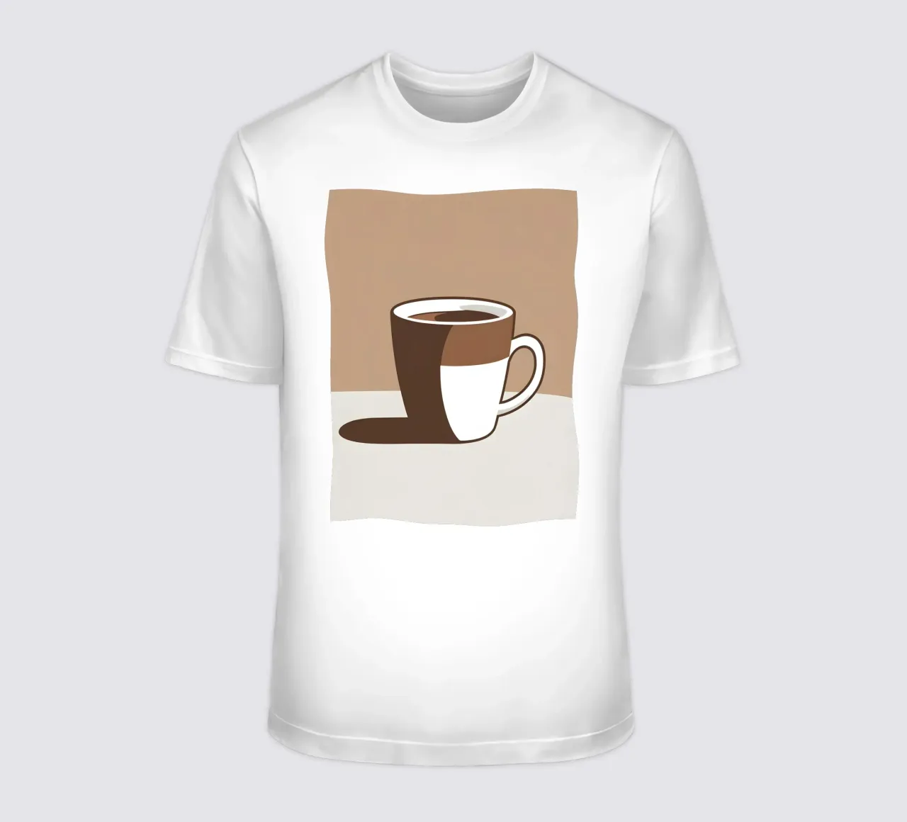 Sagoma di una tazza di caffè t-shirt da LIFESTYLE OBJECTS