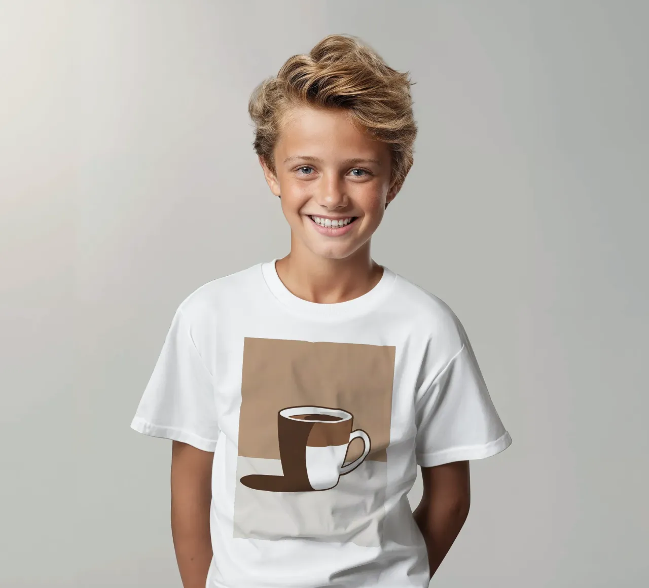 Sagoma di una tazza di caffè t-shirt bambini da LIFESTYLE OBJECTS