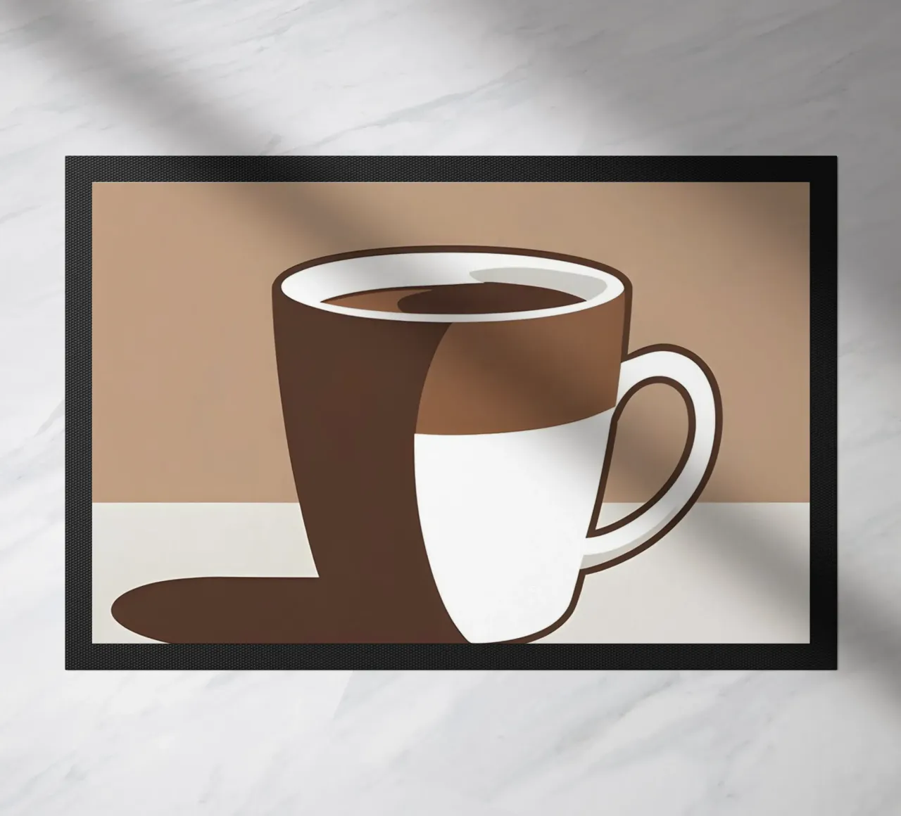 Sagoma di una tazza di caffè zerbino da LIFESTYLE OBJECTS