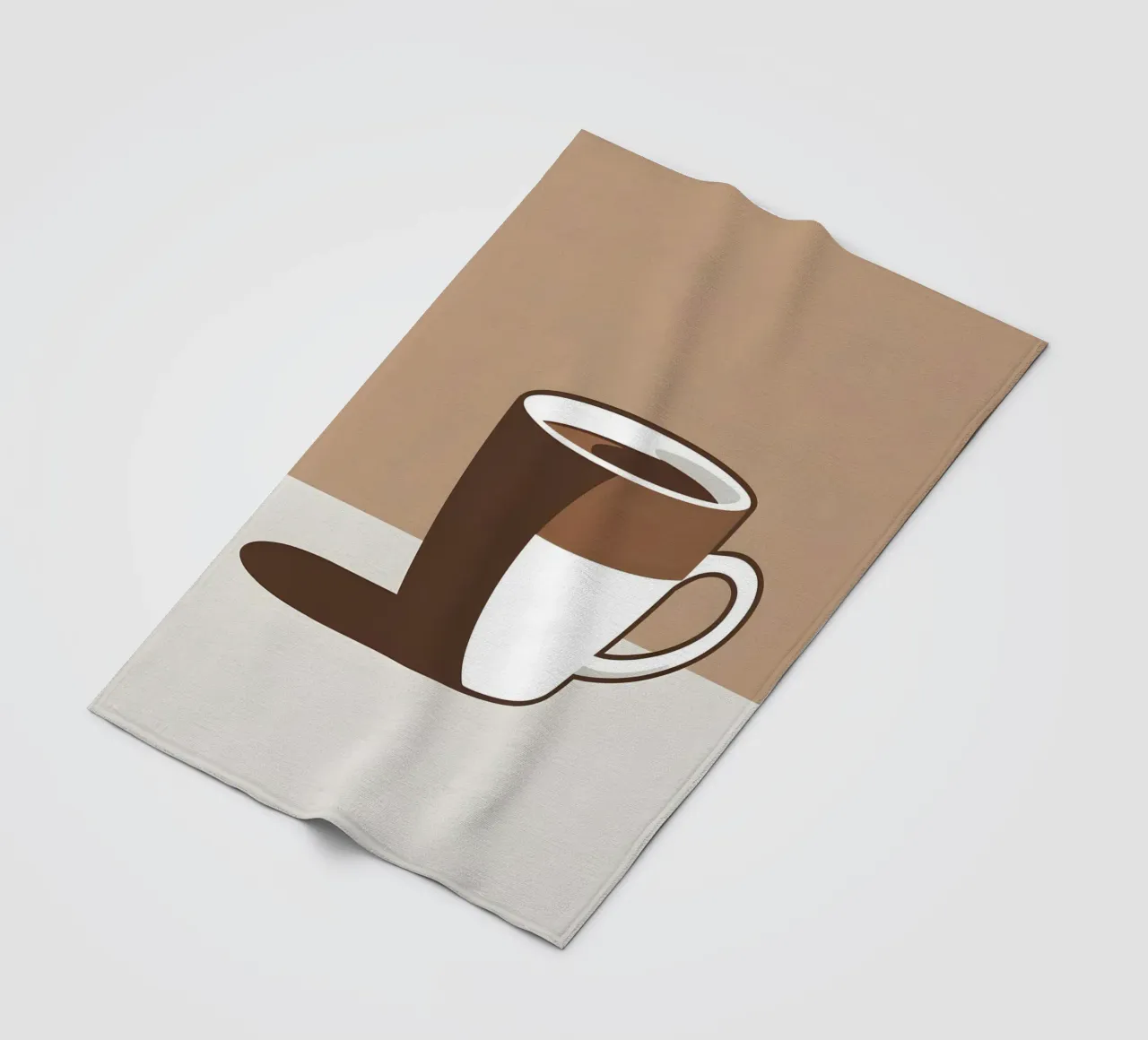 Sagoma di una tazza di caffè coperta in pile da LIFESTYLE OBJECTS