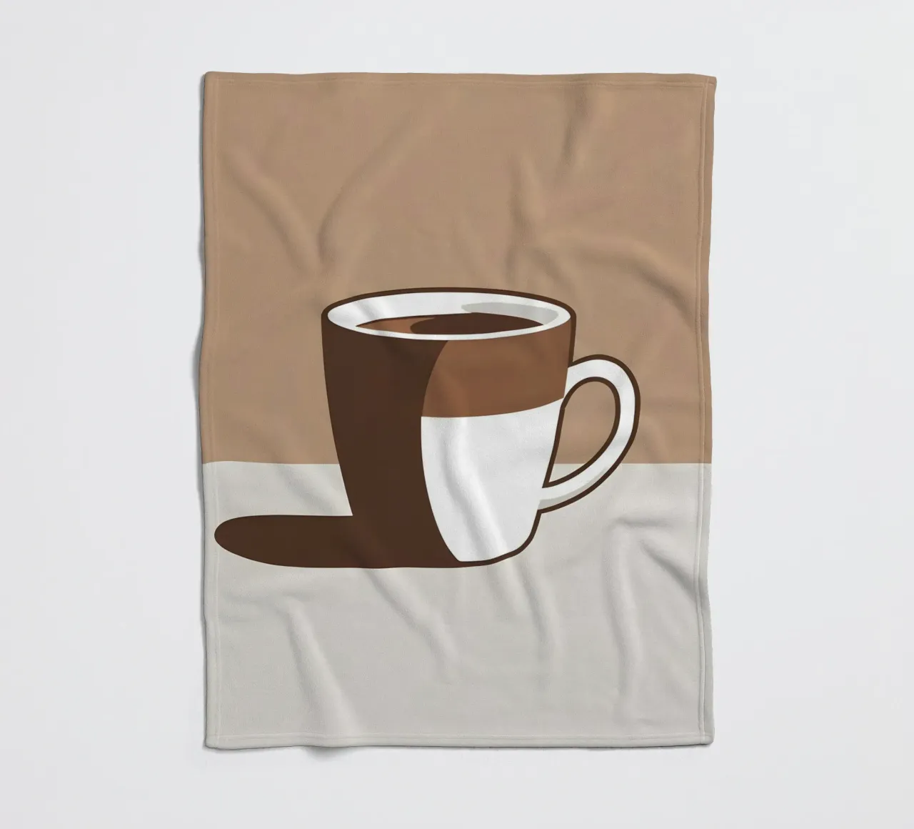 Sagoma di una tazza di caffè coperta in pile da LIFESTYLE OBJECTS