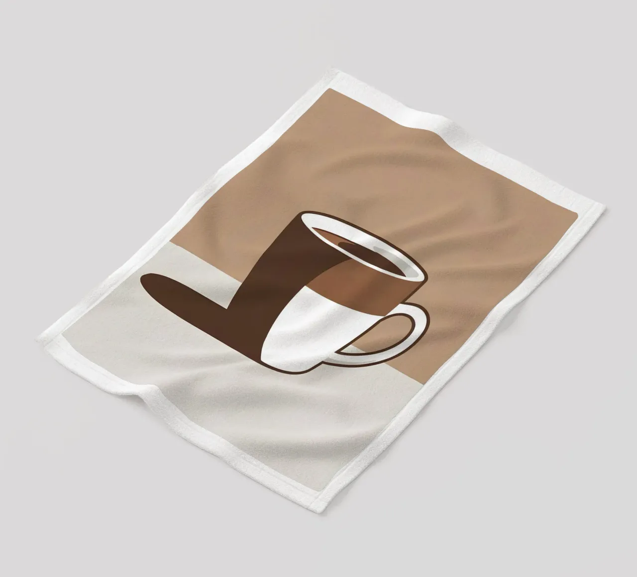 Sagoma di una tazza di caffè coperta in pile da LIFESTYLE OBJECTS