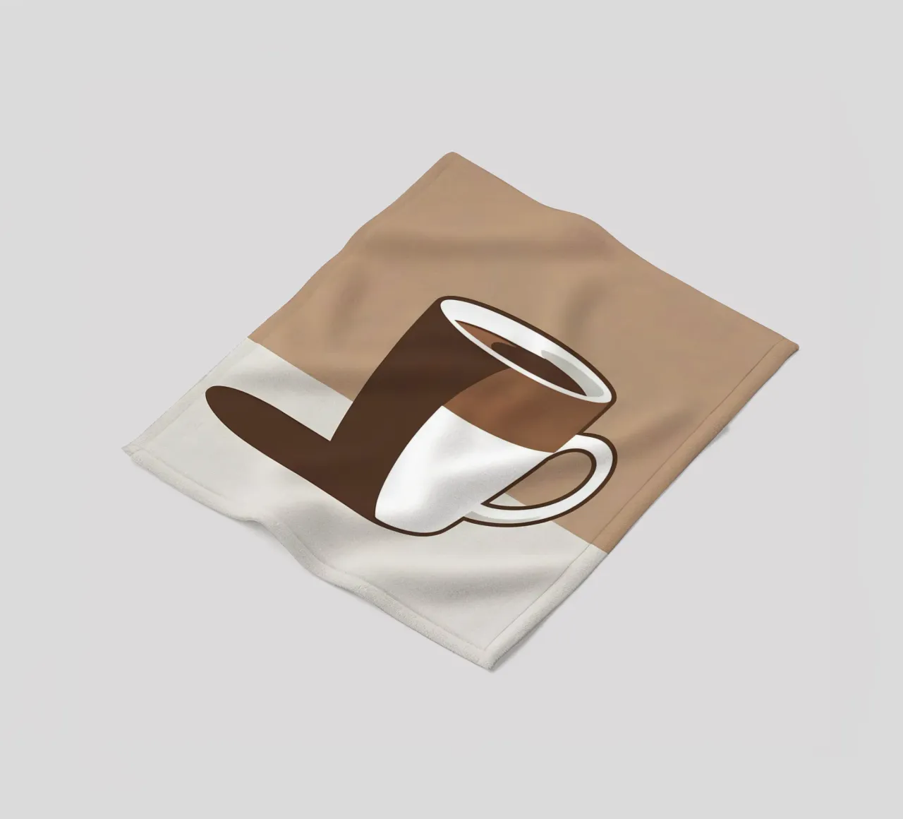 Sagoma di una tazza di caffè coperta in pile da LIFESTYLE OBJECTS