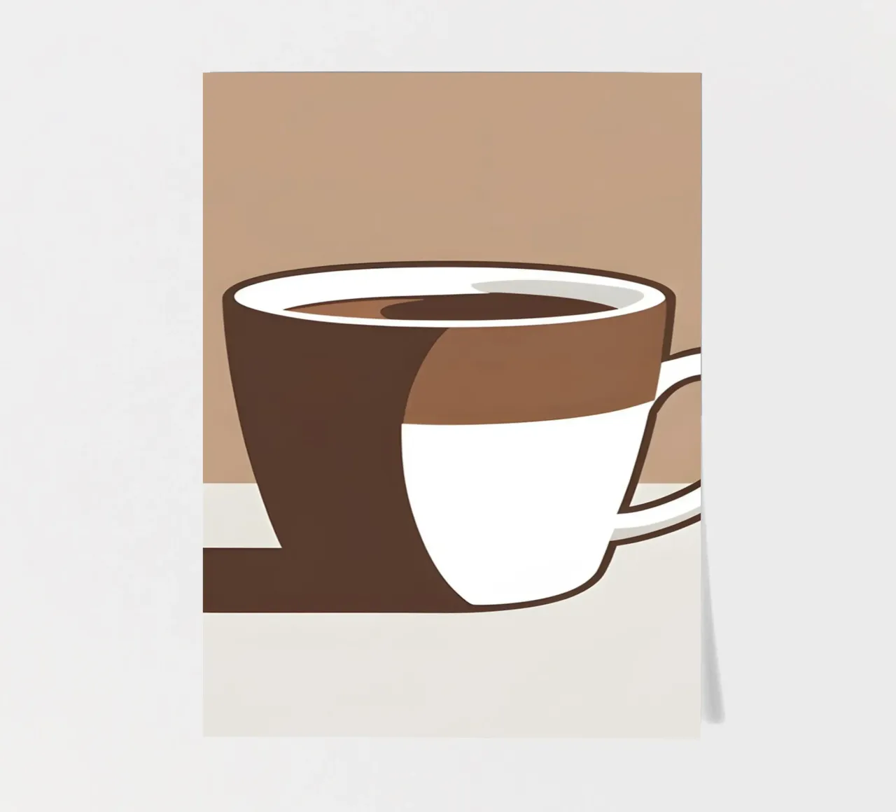 Sagoma di una tazza di caffè foglio adesivo da LIFESTYLE OBJECTS