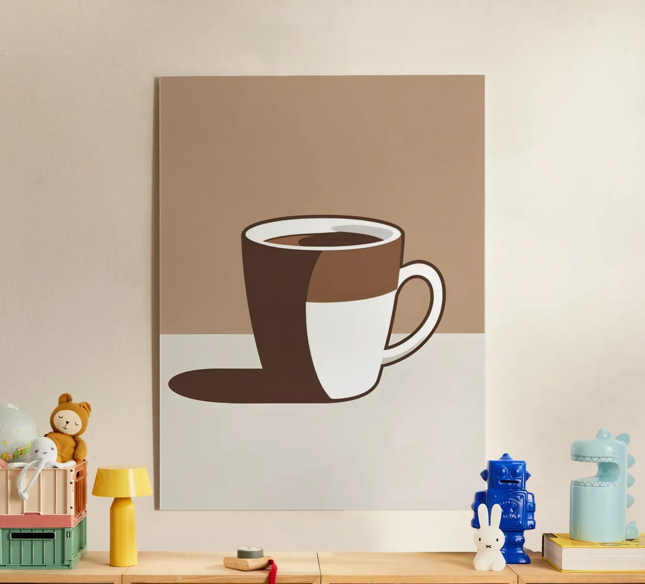 Sagoma di una tazza di caffè plexiglass da LIFESTYLE OBJECTS