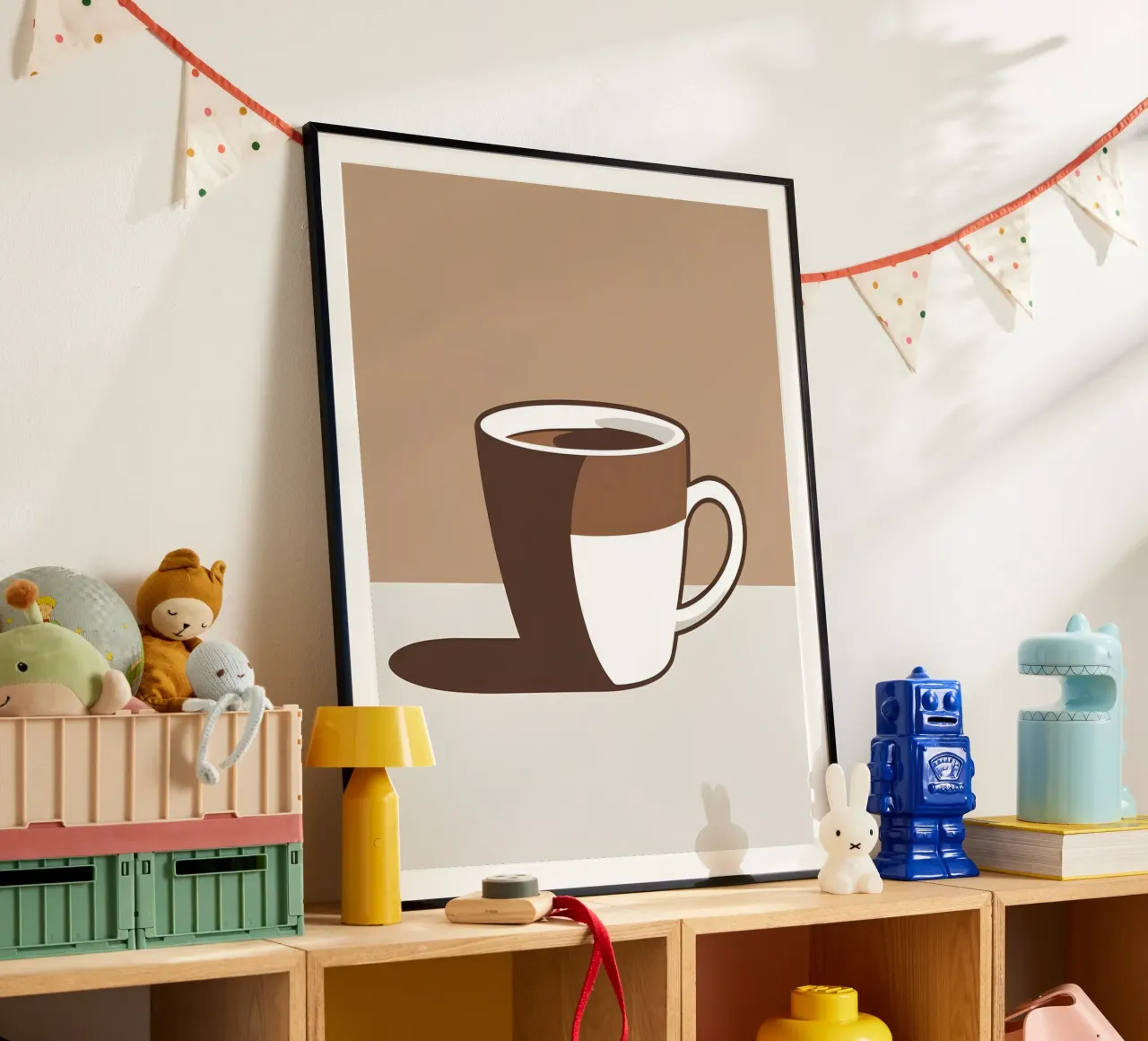 Sagoma di una tazza di caffè poster da LIFESTYLE OBJECTS