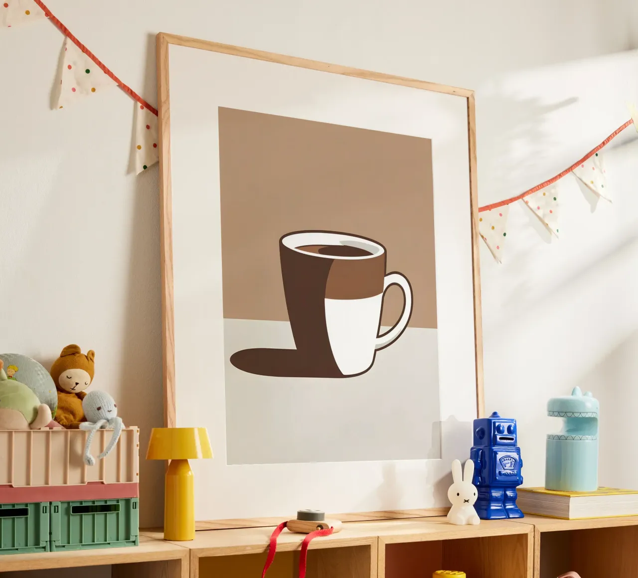 Sagoma di una tazza di caffè poster da LIFESTYLE OBJECTS