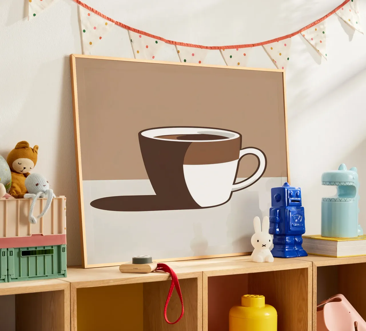 Sagoma di una tazza di caffè poster da LIFESTYLE OBJECTS