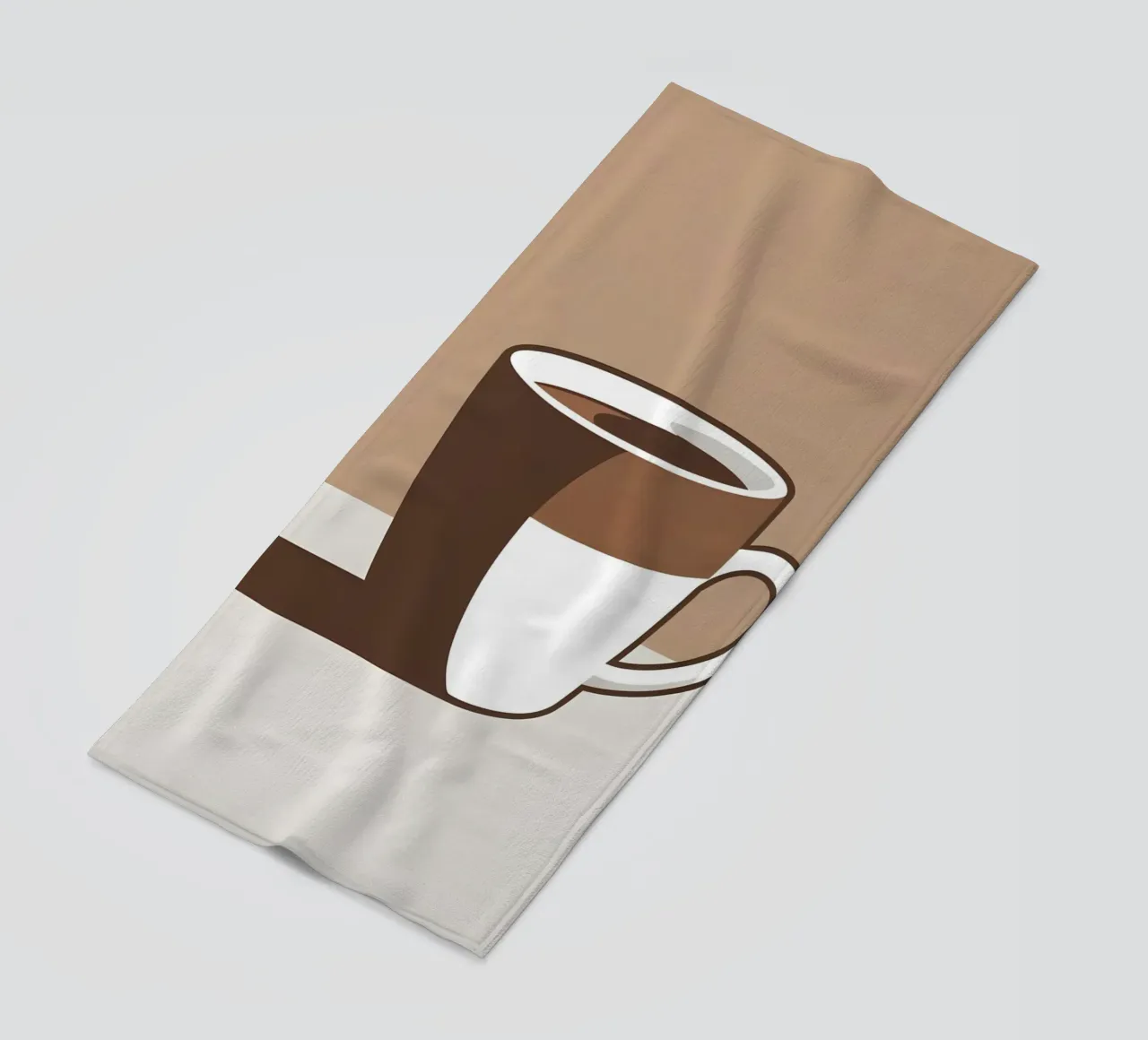 Sagoma di una tazza di caffè telo mare da LIFESTYLE OBJECTS