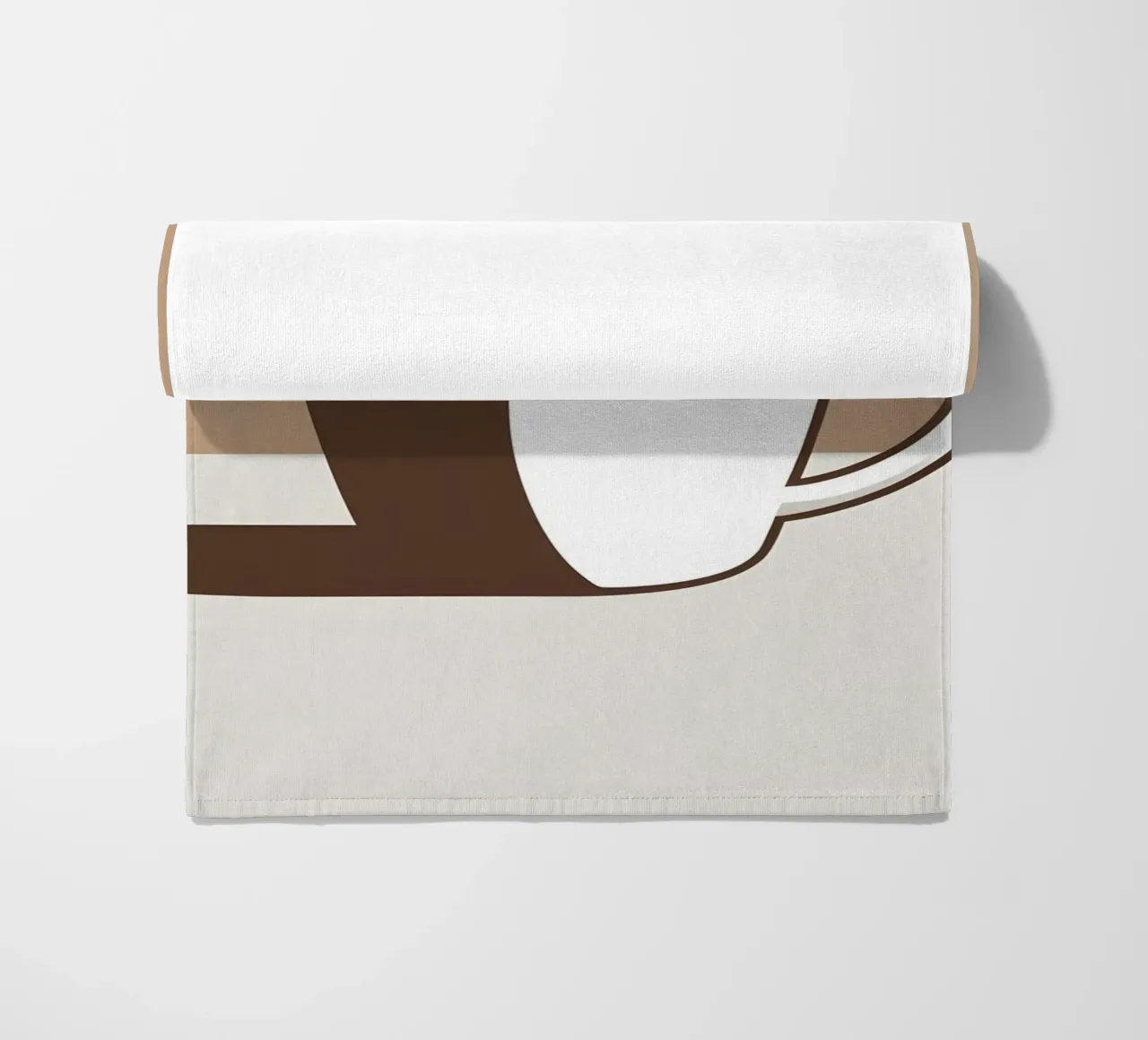 Sagoma di una tazza di caffè telo mare da LIFESTYLE OBJECTS